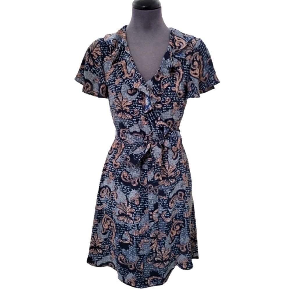 CHELSEA28 RUFFLE WRAP DRESS SZ.XS